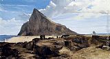 Gibraltar Canvas Paintings - The Rock Of Gibraltar